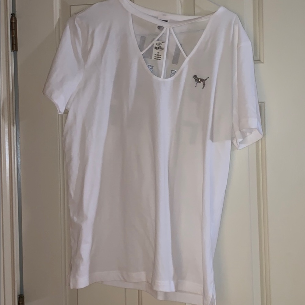 NWT VS Pink bling Tee